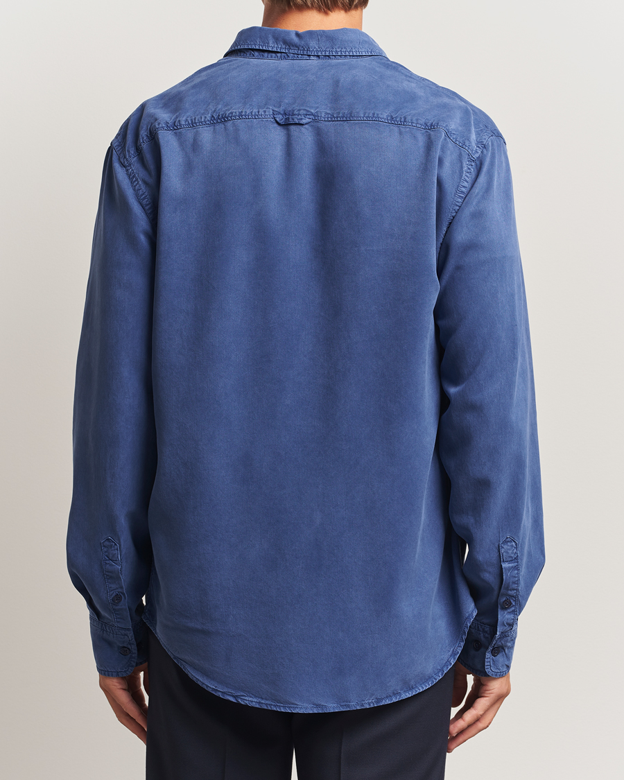 Hombres | Camisas | Filippa K | Zachary Lyocell Shirt Royal Navy