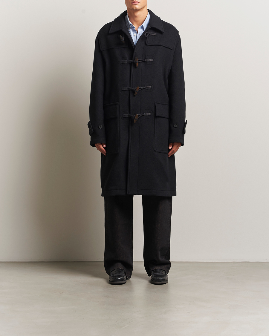 Hombres | Abrigos y chaquetas | Filippa K | Monty Wool Duffle Coat Black