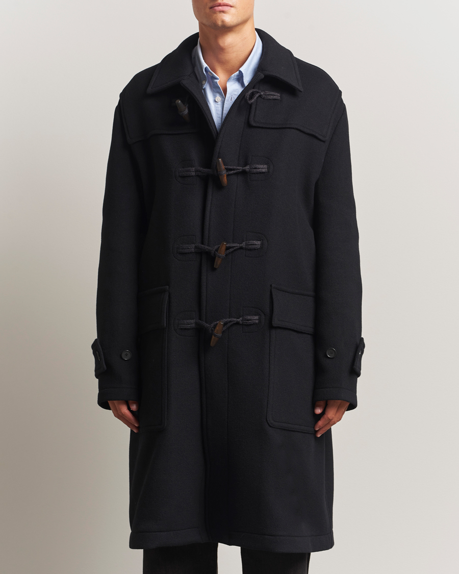 Hombres | Abrigos y chaquetas | Filippa K | Monty Wool Duffle Coat Black
