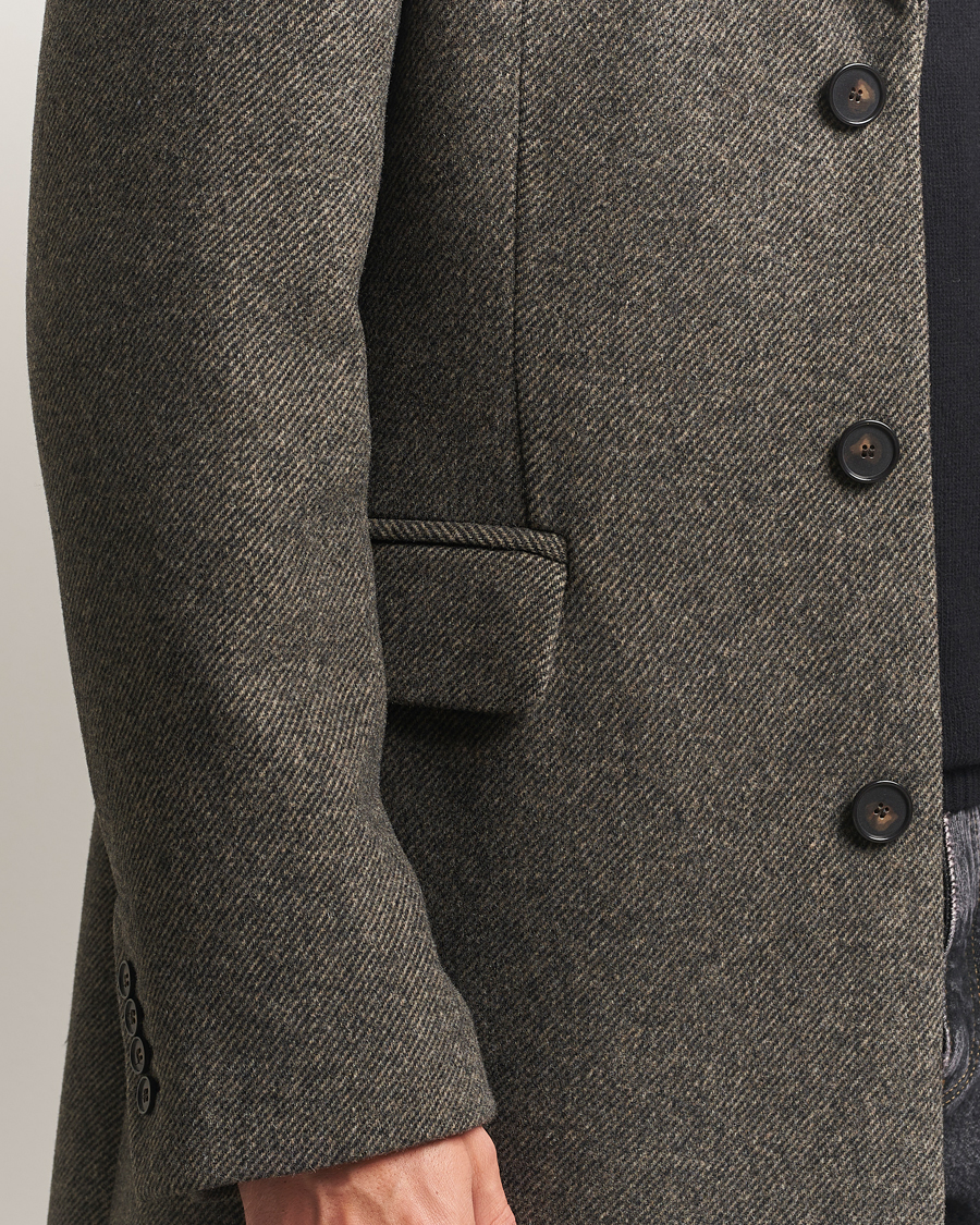Hombres | Abrigos y chaquetas | Filippa K | William Wool Textured Coat Driftwood