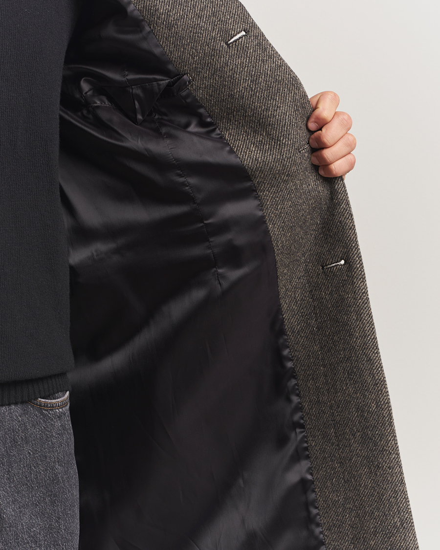 Hombres | Abrigos y chaquetas | Filippa K | William Wool Textured Coat Driftwood