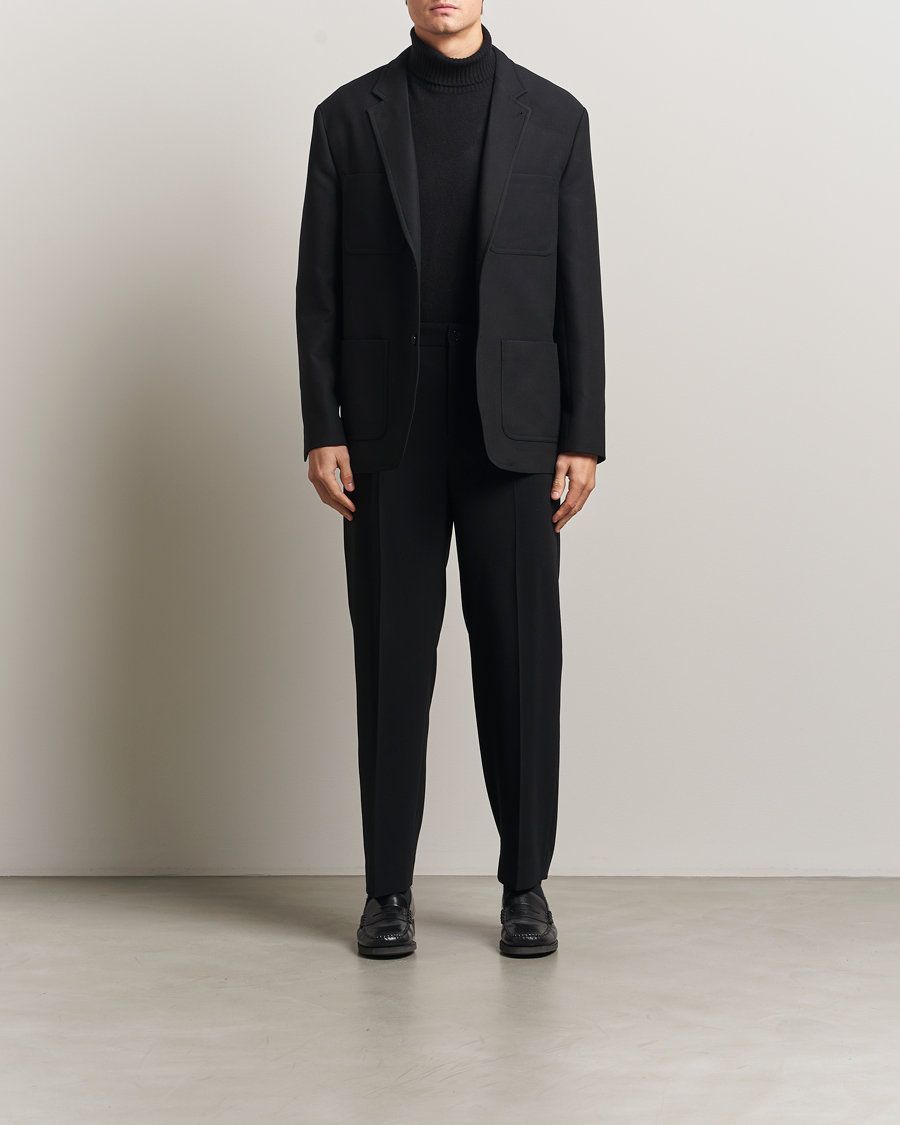 Hombres | Blazers | Filippa K | Riley Wool Workwear Blazer Black