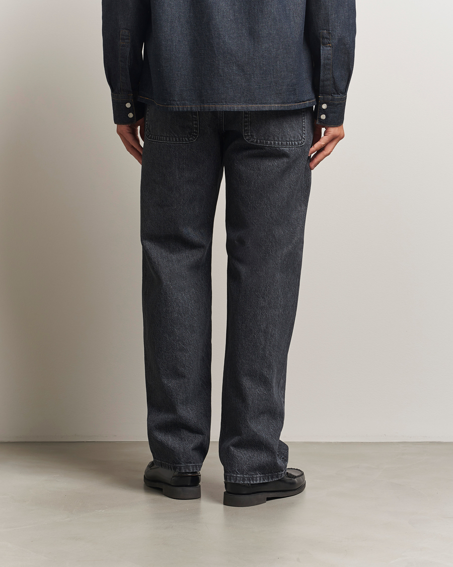 Hombres | Camisas | Filippa K | Loose Fit Workwear Jeans Washed Black