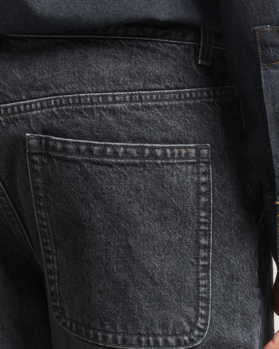 Hombres | Camisas | Filippa K | Loose Fit Workwear Jeans Washed Black