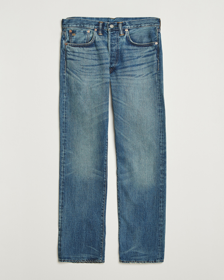Hombres | Vaqueros | RRL | Straight Leg 5-Pocket Denim Hillsview Wash