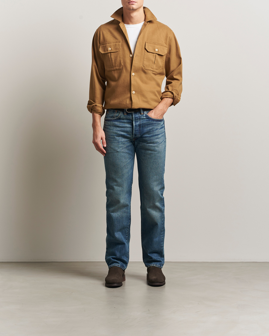 Hombres | Vaqueros | RRL | Straight Leg 5-Pocket Denim Hillsview Wash