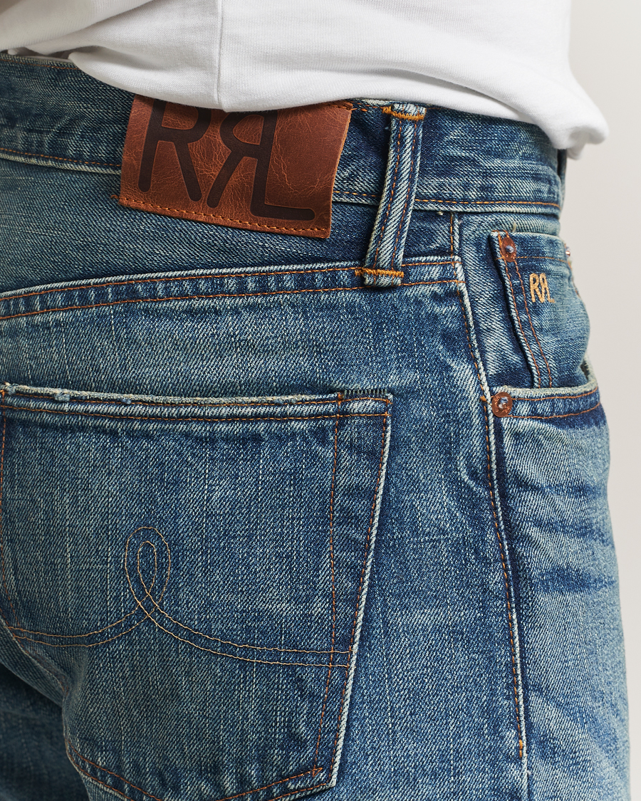 Hombres | Vaqueros | RRL | Straight Leg 5-Pocket Denim Hillsview Wash