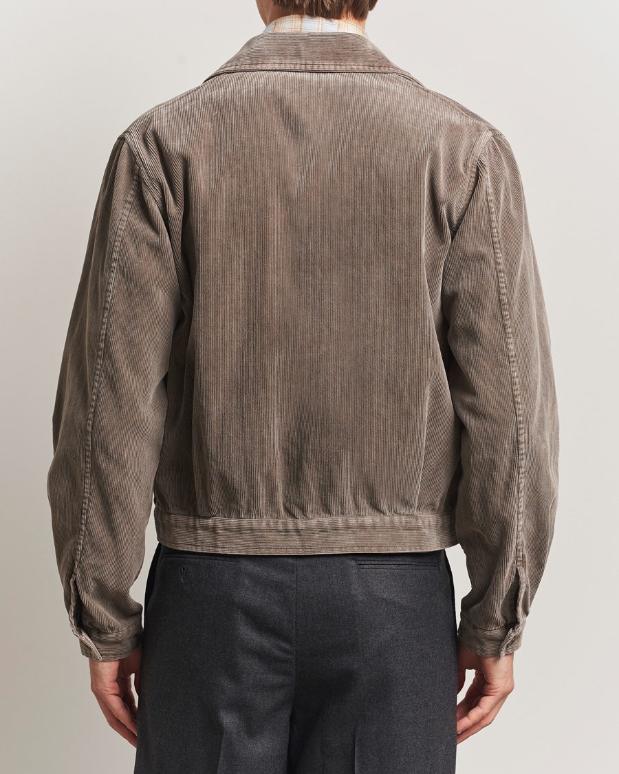 Hombres | Abrigos y chaquetas | Auralee | Corduroy Bomber Jacket Olive