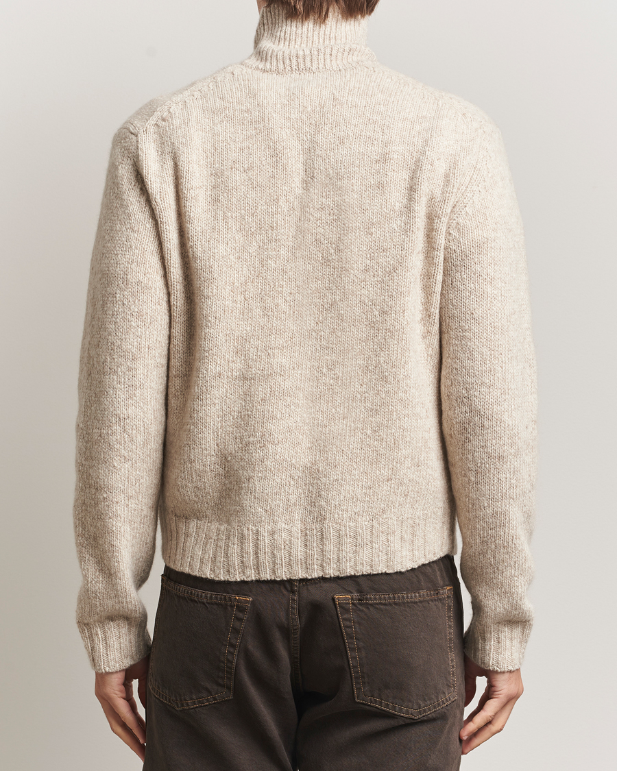 Hombres | Jerséis y prendas de punto | Auralee | Cashmere Melange Rollneck Beige