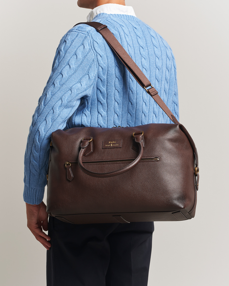Hombres | Bolsos | Polo Ralph Lauren | Polo Ralph LaurenPebble Leather Duffle BagDark Brown