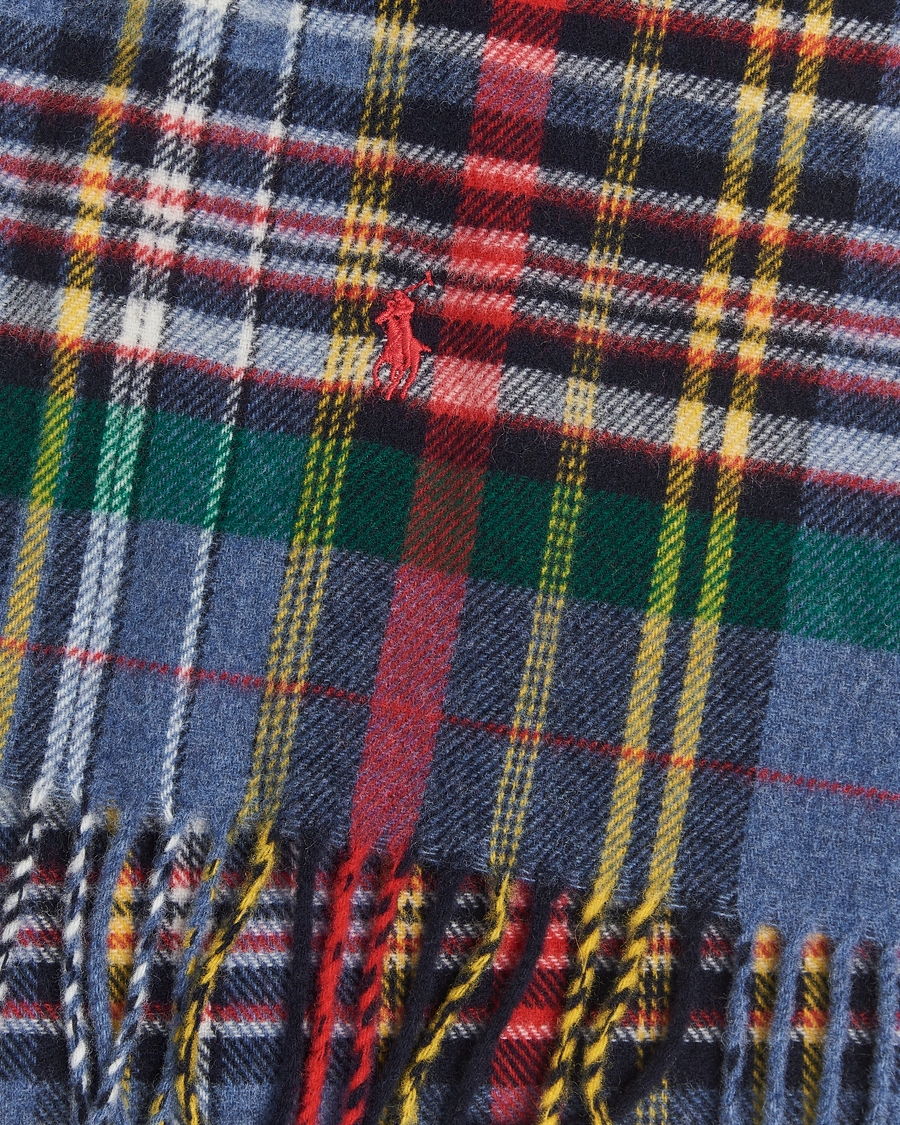 Hombres | Polo Ralph Lauren Classic Wool Scarf Blue Multi | Polo Ralph Lauren | Classic Wool Scarf Blue Multi
