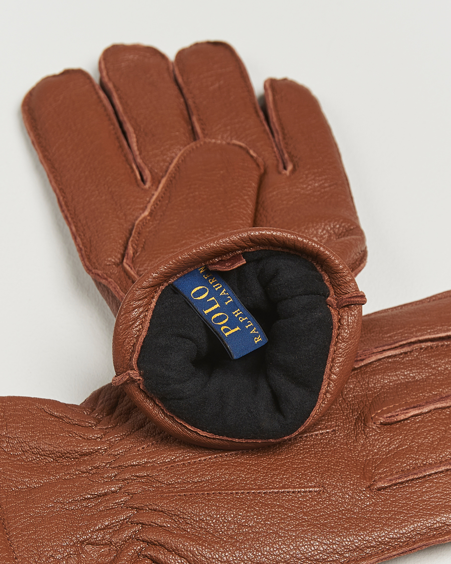 Hombres | Guantes | Polo Ralph Lauren | Full Grain Leather Gloves Caramel