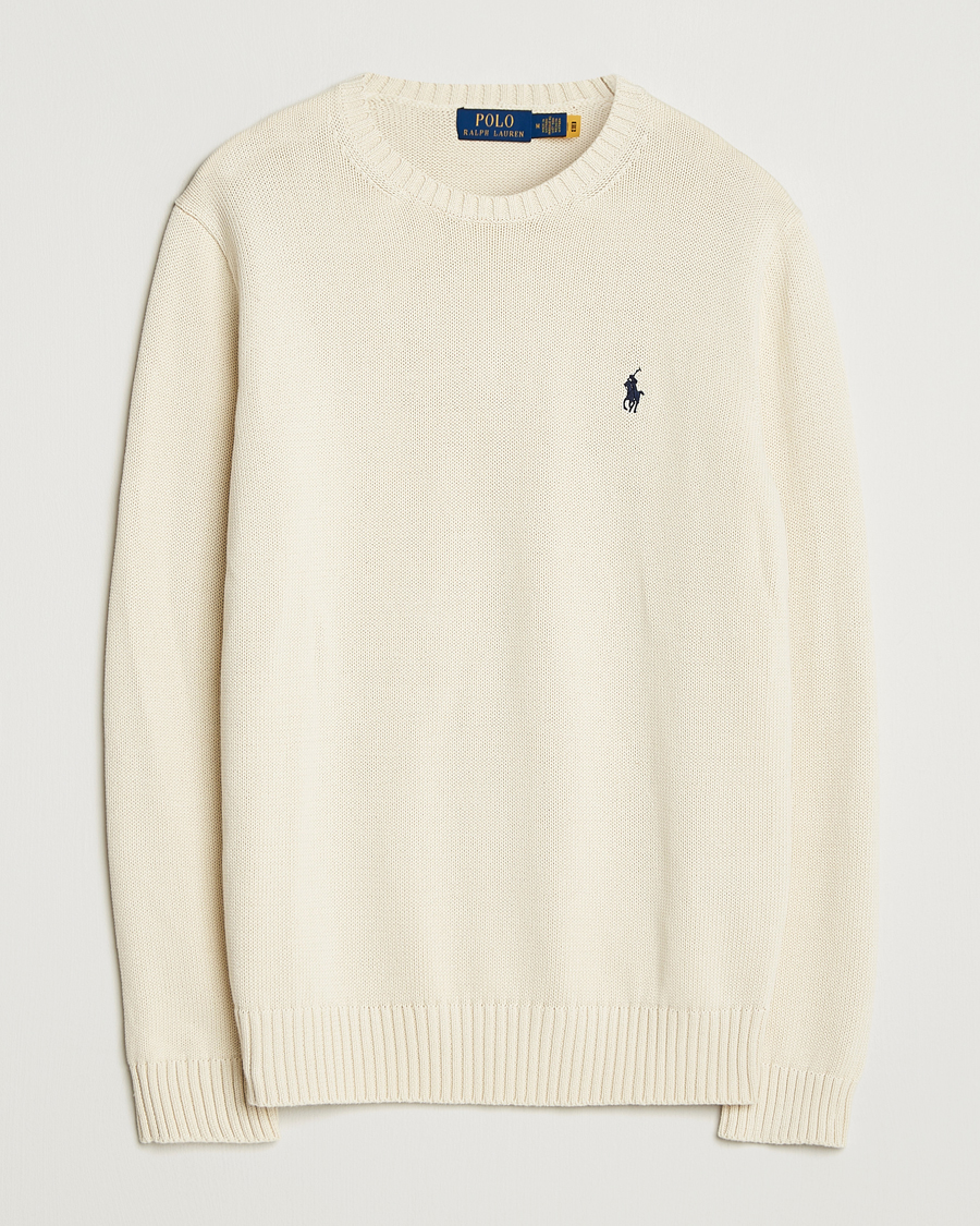 Hombres | Jerséis y prendas de punto | Polo Ralph Lauren | Cotton Crew Neck Sweater Andover Cream