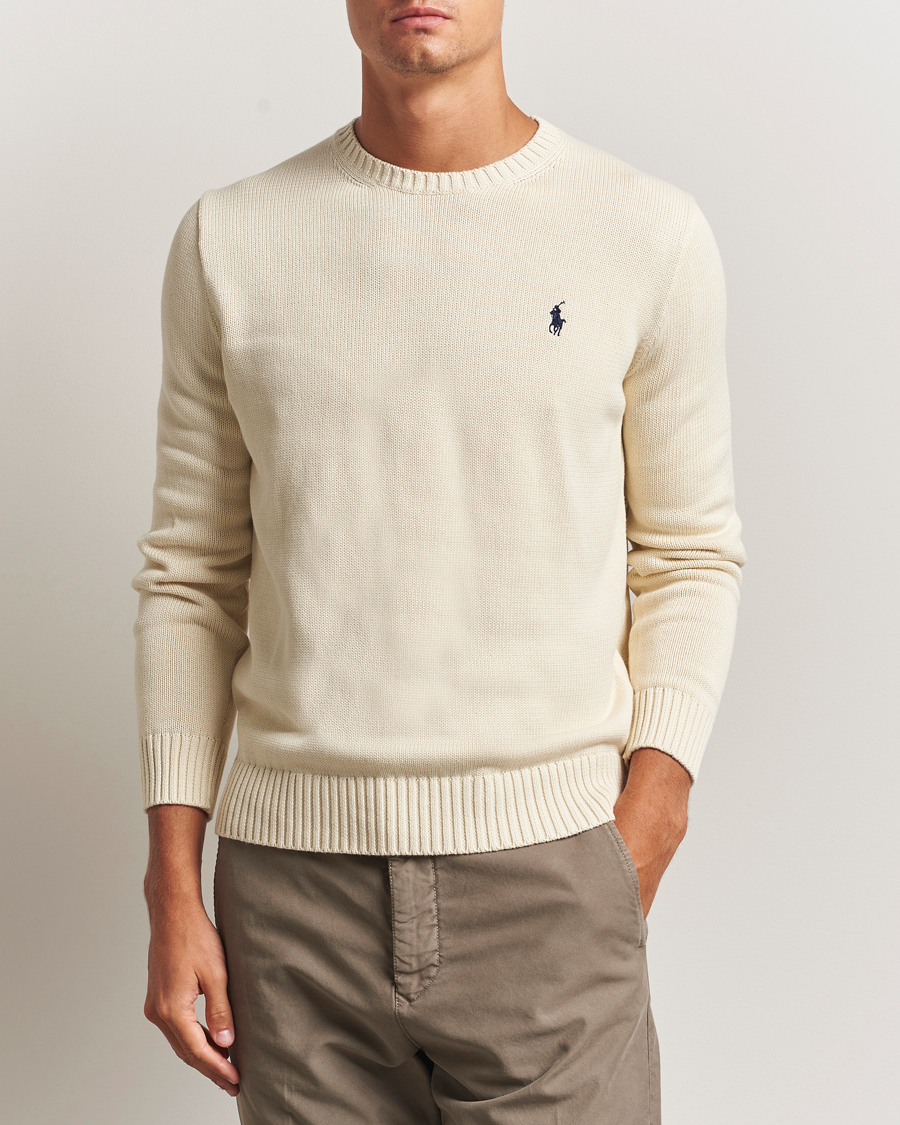 Hombres | Jerséis y prendas de punto | Polo Ralph Lauren | Cotton Crew Neck Sweater Andover Cream