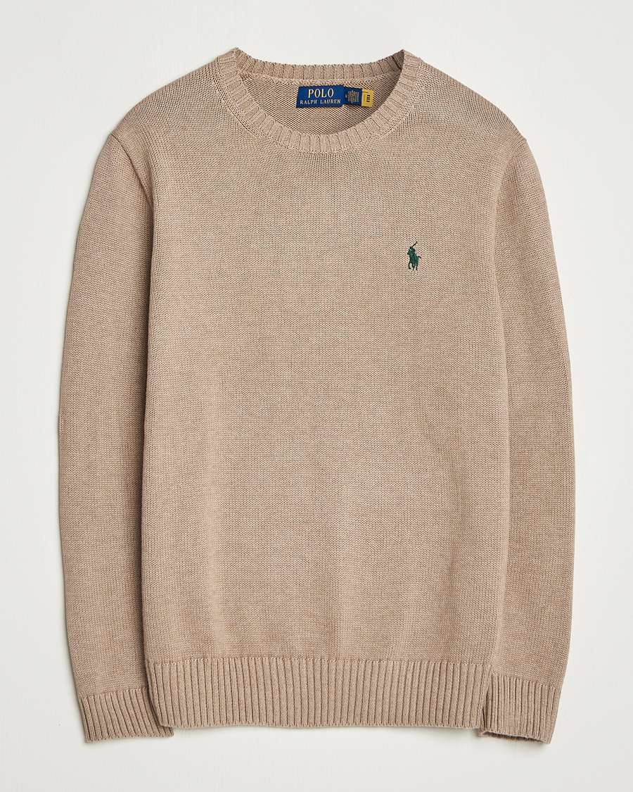 Hombres | Jerséis y prendas de punto | Polo Ralph Lauren | Cotton Crew Neck Sweater Bronze Melange