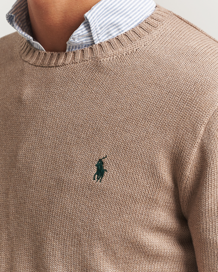 Hombres | Jerséis y prendas de punto | Polo Ralph Lauren | Cotton Crew Neck Sweater Bronze Melange
