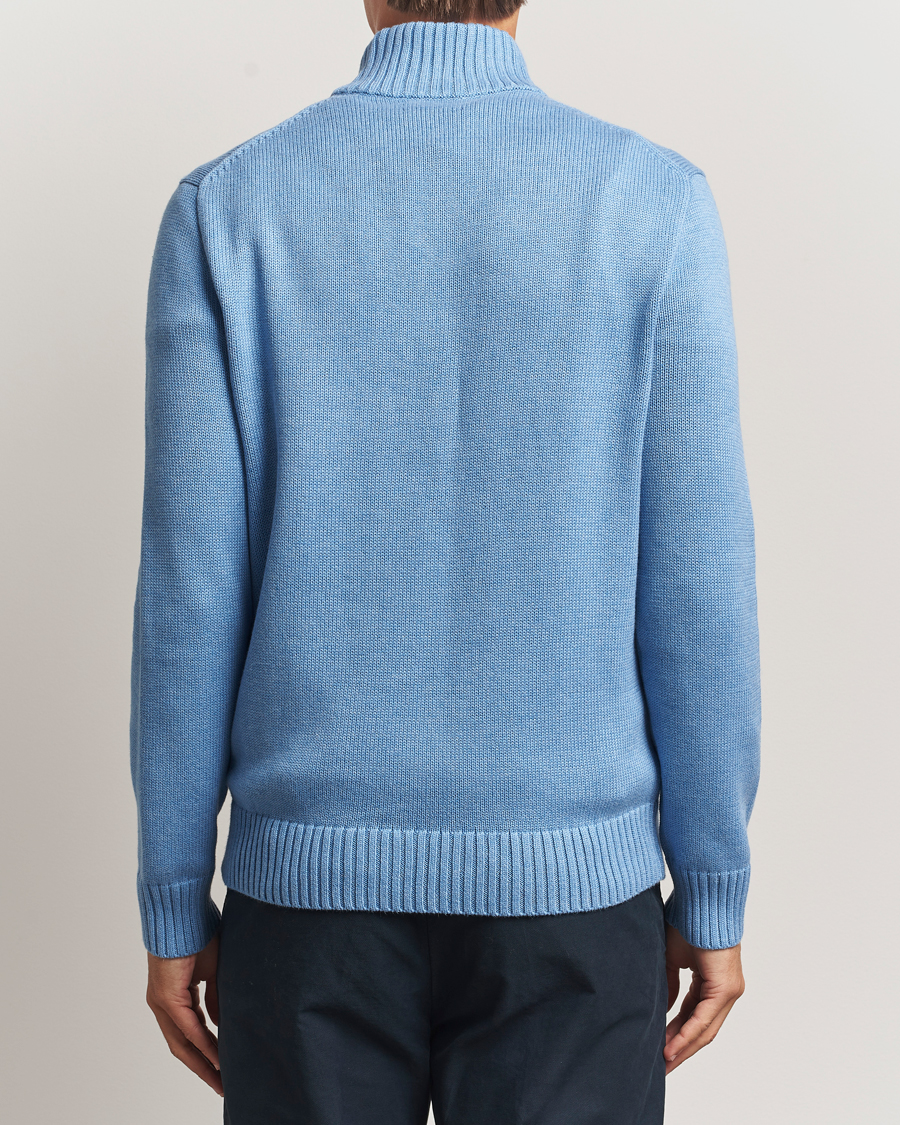 Hombres | Jerséis y prendas de punto | Polo Ralph Lauren | Cotton Pullover Half Zip Soft Royal Heather