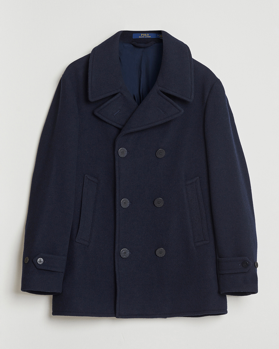 Hombres | Abrigos y chaquetas | Polo Ralph Lauren | Lightweight Melton Peacoat Navy