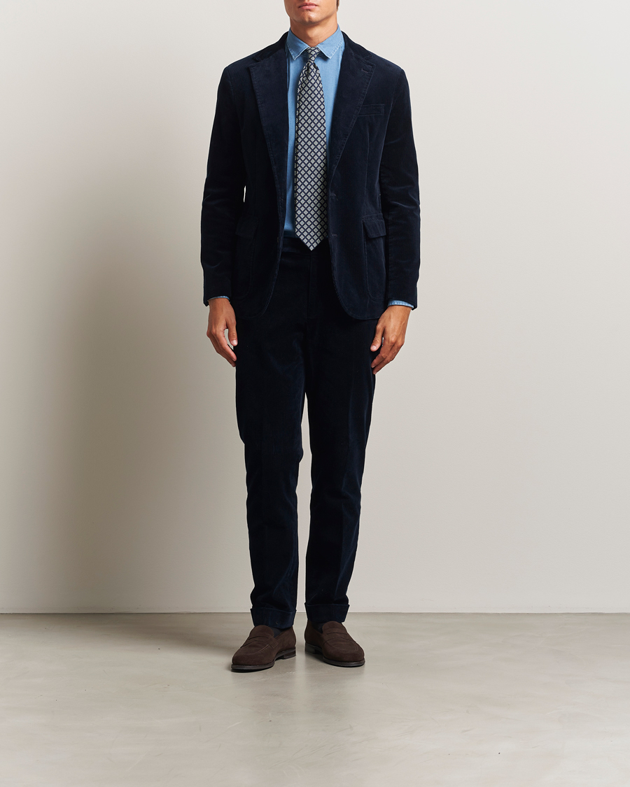 Hombres | Blazers | Polo Ralph Lauren | Single Breasted Corduroy Sportcoat Navy