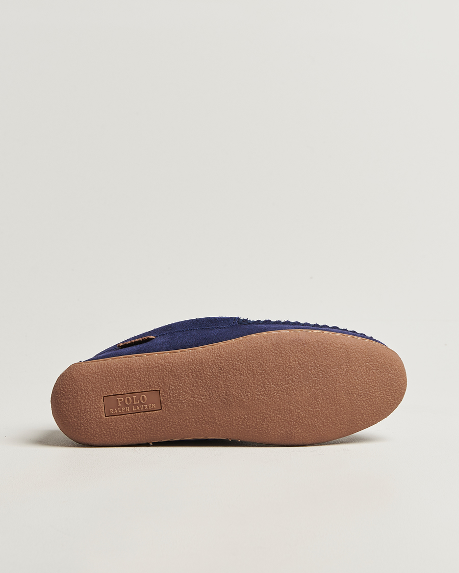 Hombres | Polo Ralph Lauren Brenan Slipper Navy Suede | Polo Ralph Lauren | Brenan Slipper Navy Suede