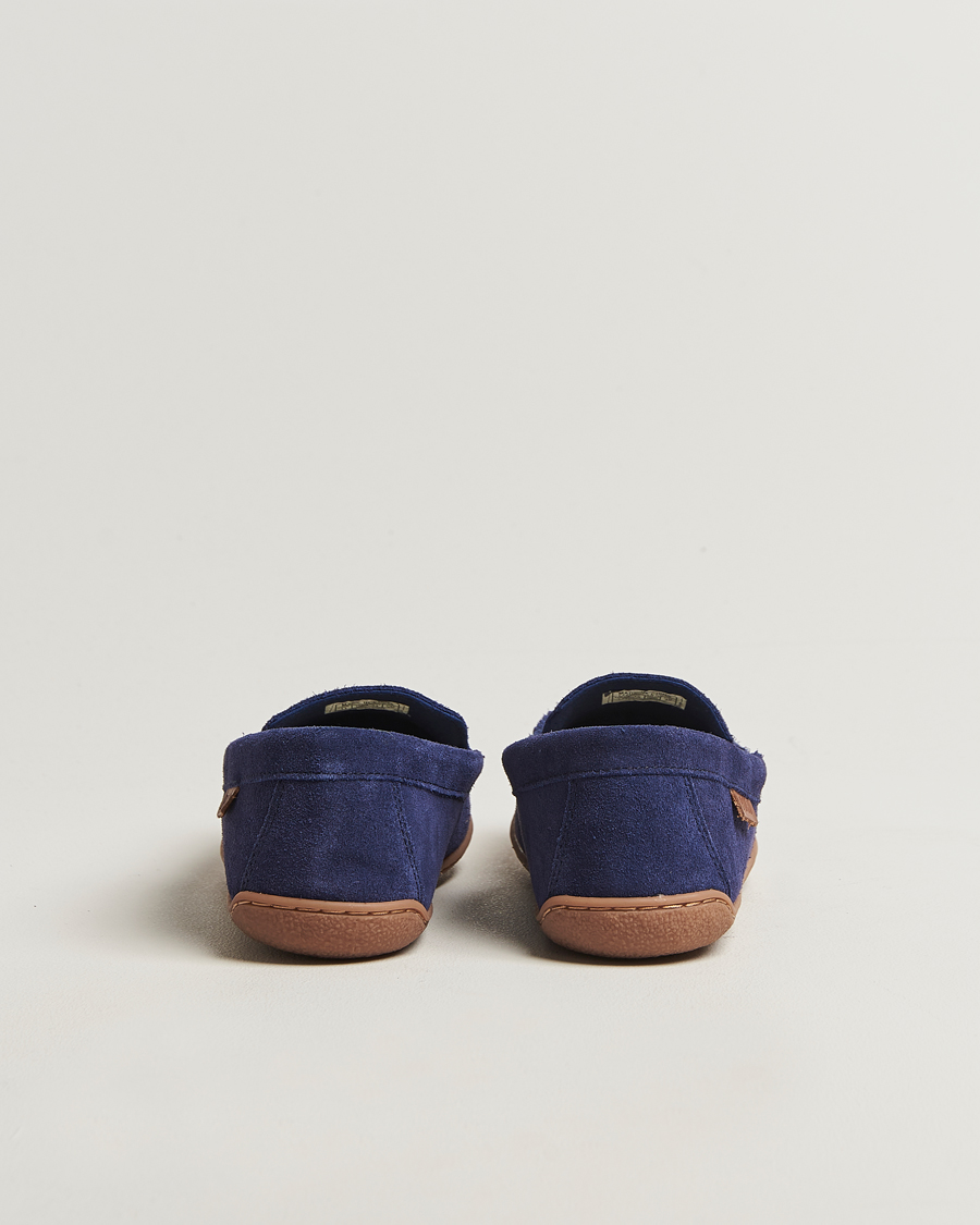 Hombres | Polo Ralph Lauren Brenan Slipper Navy Suede | Polo Ralph Lauren | Brenan Slipper Navy Suede
