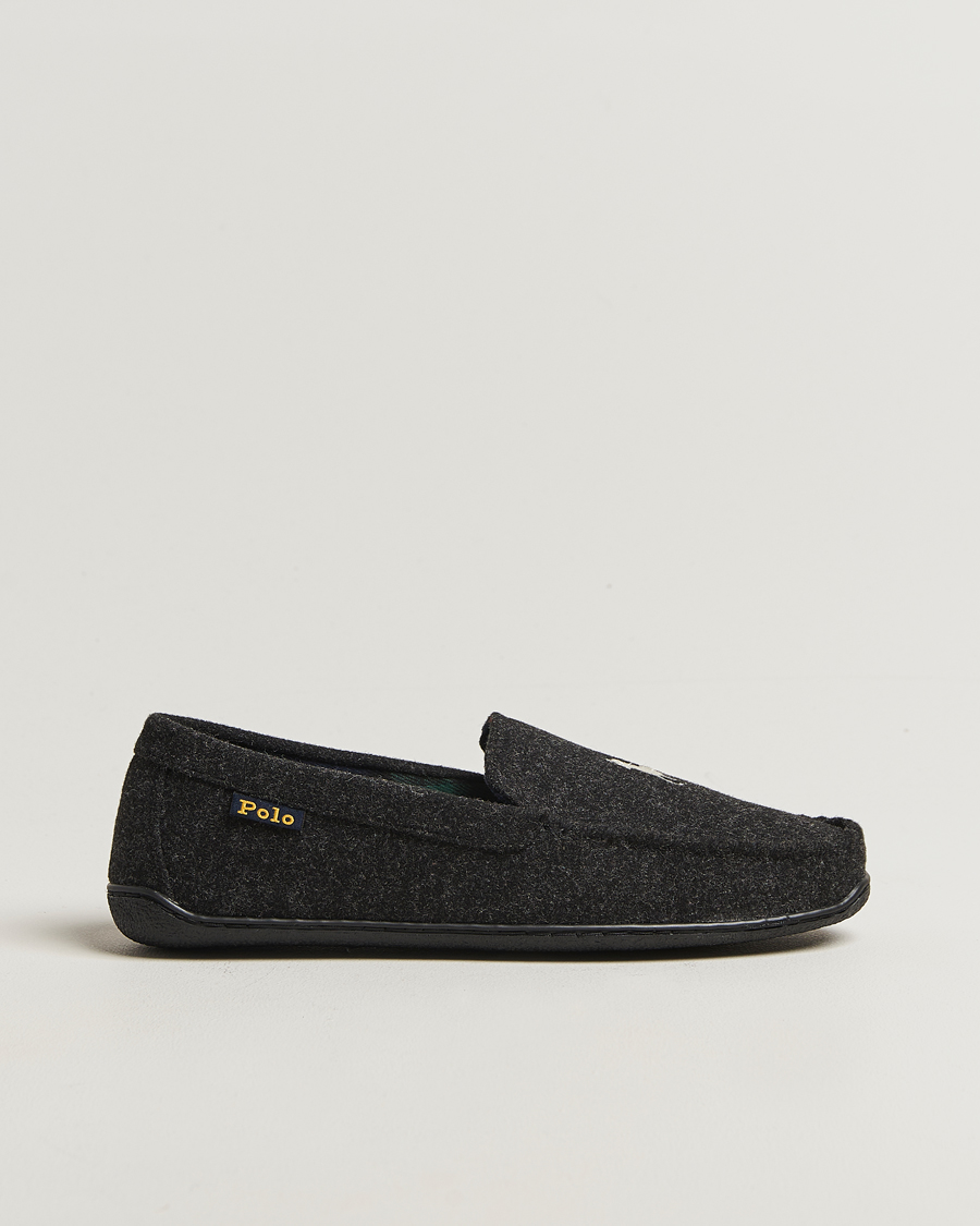 Hombres | Sandalias y chanclas | Polo Ralph Lauren | Brenan Wool Slipper Black/Cream