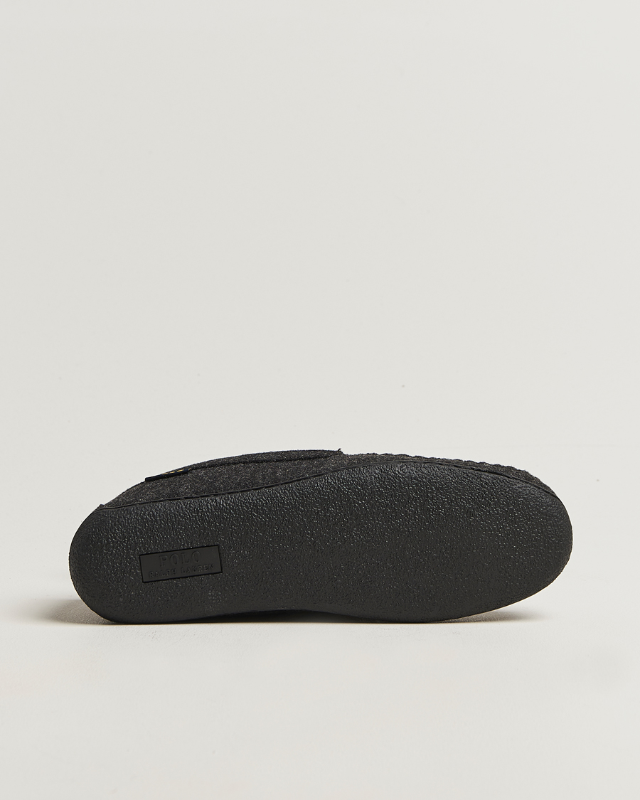 Hombres | Sandalias y chanclas | Polo Ralph Lauren | Brenan Wool Slipper Black/Cream