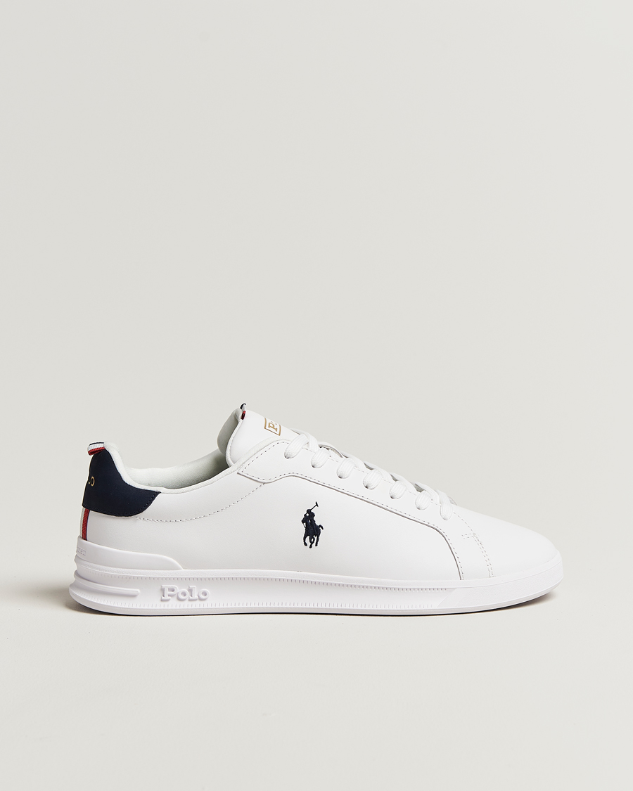Hombres | Zapatillas | Polo Ralph Lauren | Heritage Court Sneakers White/Navy/Red