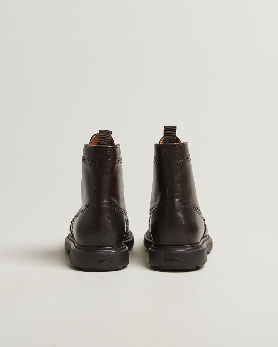 Hombres | Botas | Polo Ralph Lauren | Martelli Brogue Boot Dark Brown Suede