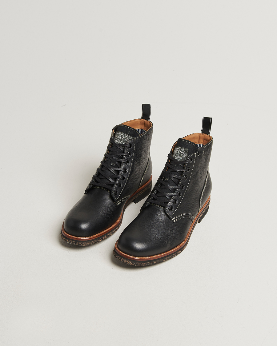 Hombres | Botas | Polo Ralph Lauren | Radford Oiled Leather Boot Black Calf