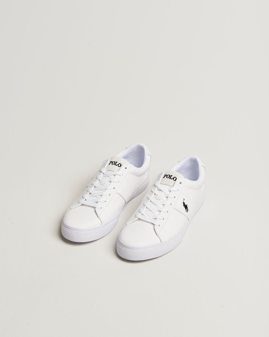 Hombres | Zapatillas | Polo Ralph Lauren | Sayer Canvas Sneakers White/Black