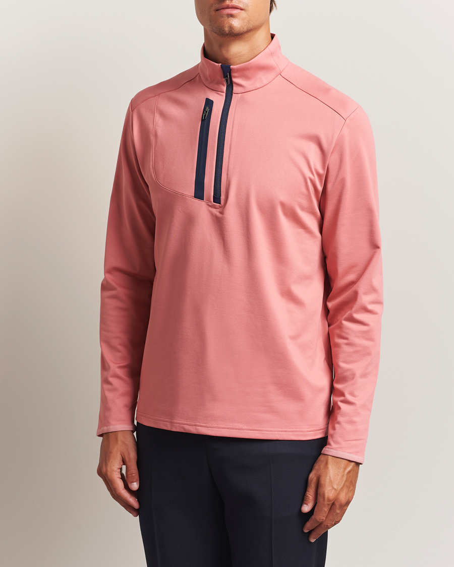 Hombres | Ropa de golf | RLX Ralph Lauren | Luxury Jersey Half Zip Desert Rose