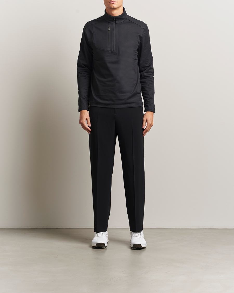 Hombres | Ropa de golf | RLX Ralph Lauren | Luxury Jersey Half Zip Polo Black