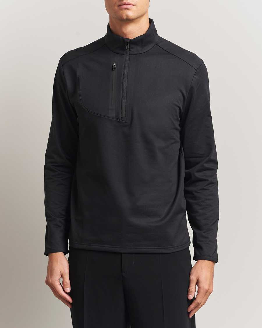 Hombres | Ropa de golf | RLX Ralph Lauren | Luxury Jersey Half Zip Polo Black