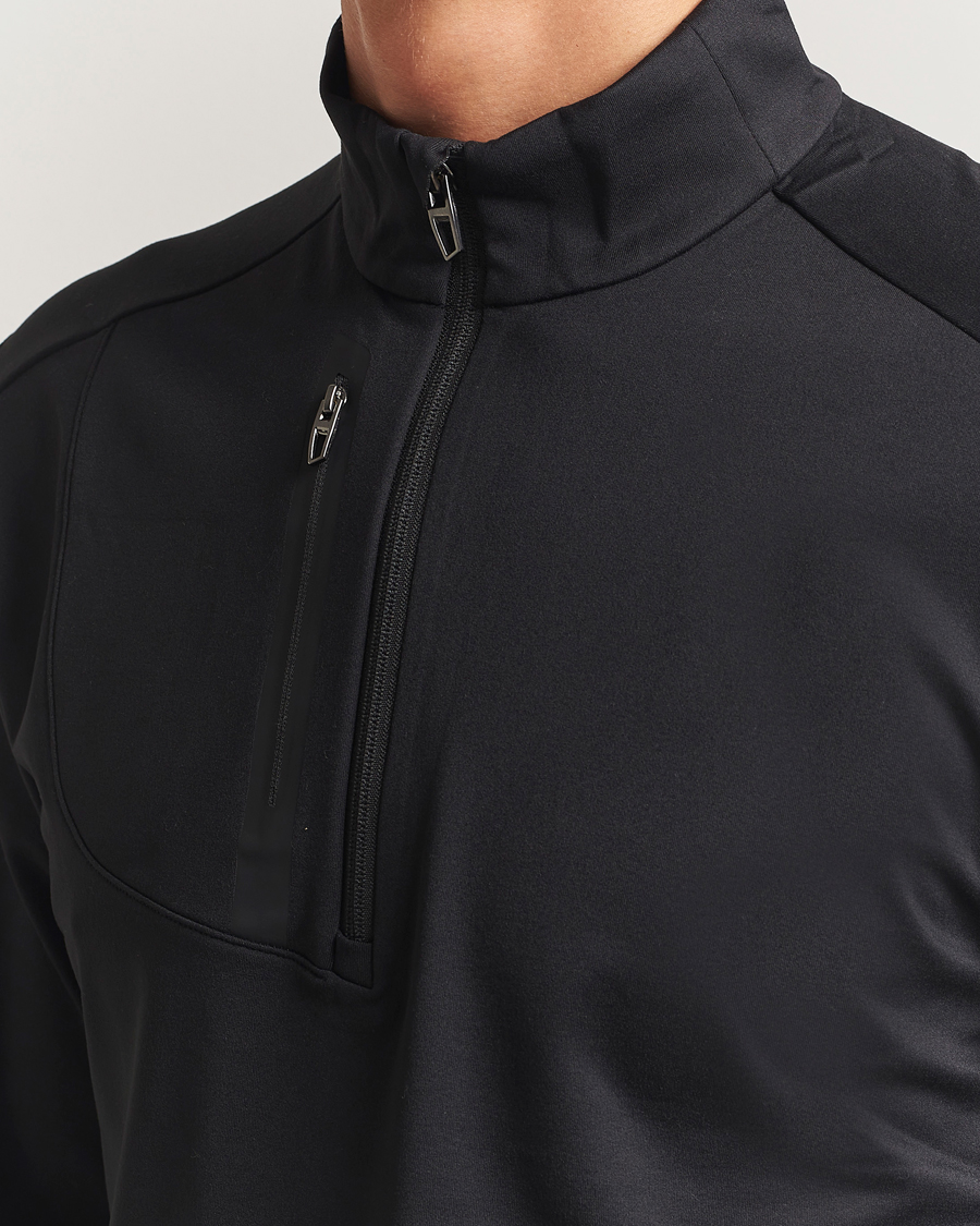 Hombres | Ropa de golf | RLX Ralph Lauren | Luxury Jersey Half Zip Polo Black