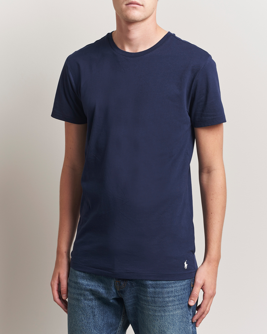 Hombres | Camisetas | Polo Ralph Lauren | 3-Pack Crew Neck T-Shirt Blue/White/Navy