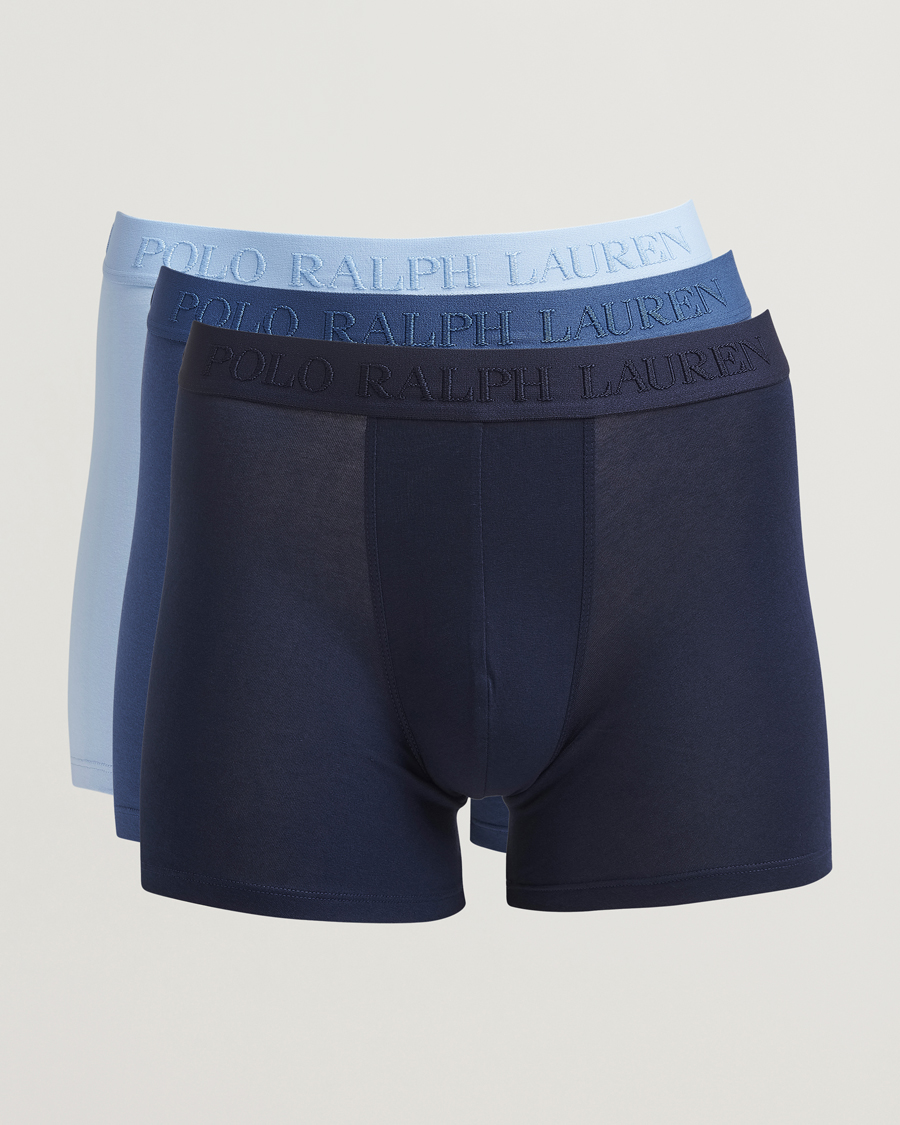 Hombres | Ropa interior y calcetines | Polo Ralph Lauren | 3-Pack Boxer Briefs Blue