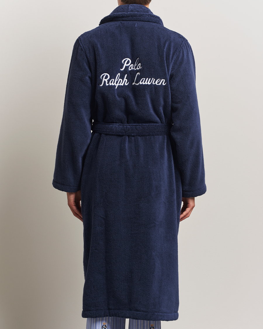 Hombres | Pijamas y batas | Polo Ralph Lauren | Cotton Terry Logo Robe Cruise Navy