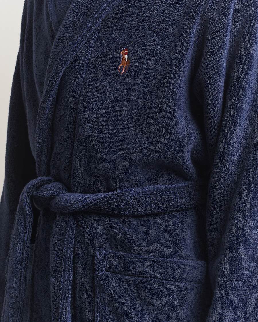 Hombres | Pijamas y batas | Polo Ralph Lauren | Cotton Terry Logo Robe Cruise Navy