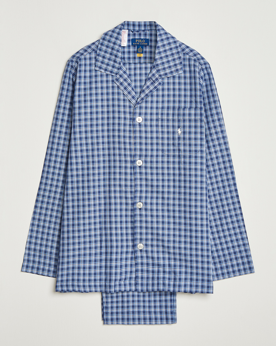 Hombres | Pijamas y batas | Polo Ralph Lauren | Cotton Checked Pyjama Set Navy