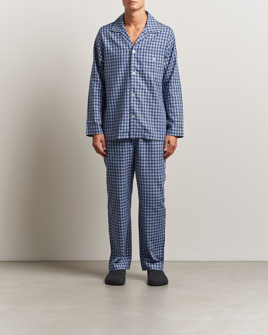 Hombres | Pijamas y batas | Polo Ralph Lauren | Cotton Checked Pyjama Set Navy