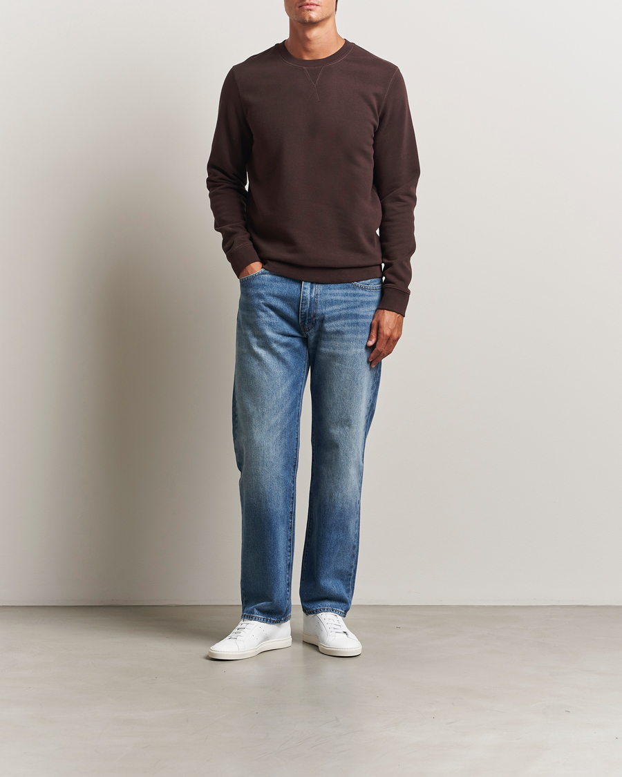Hombres | Jerséis y prendas de punto | Sunspel | Loopback Sweatshirt Truffle