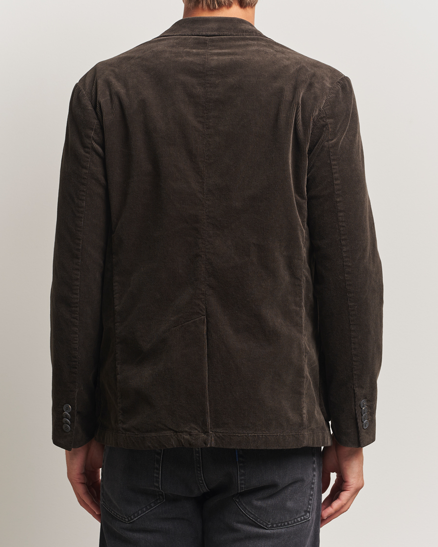 Hombres | Blazers | Sunspel | Relaxed Corduroy Blazer Coffee