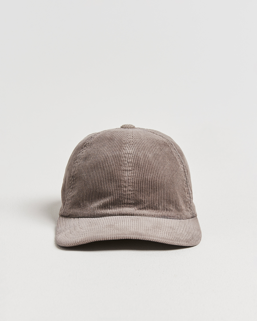 Hombres | Sombreros y gorras | Sunspel | Corduroy Cap Bark