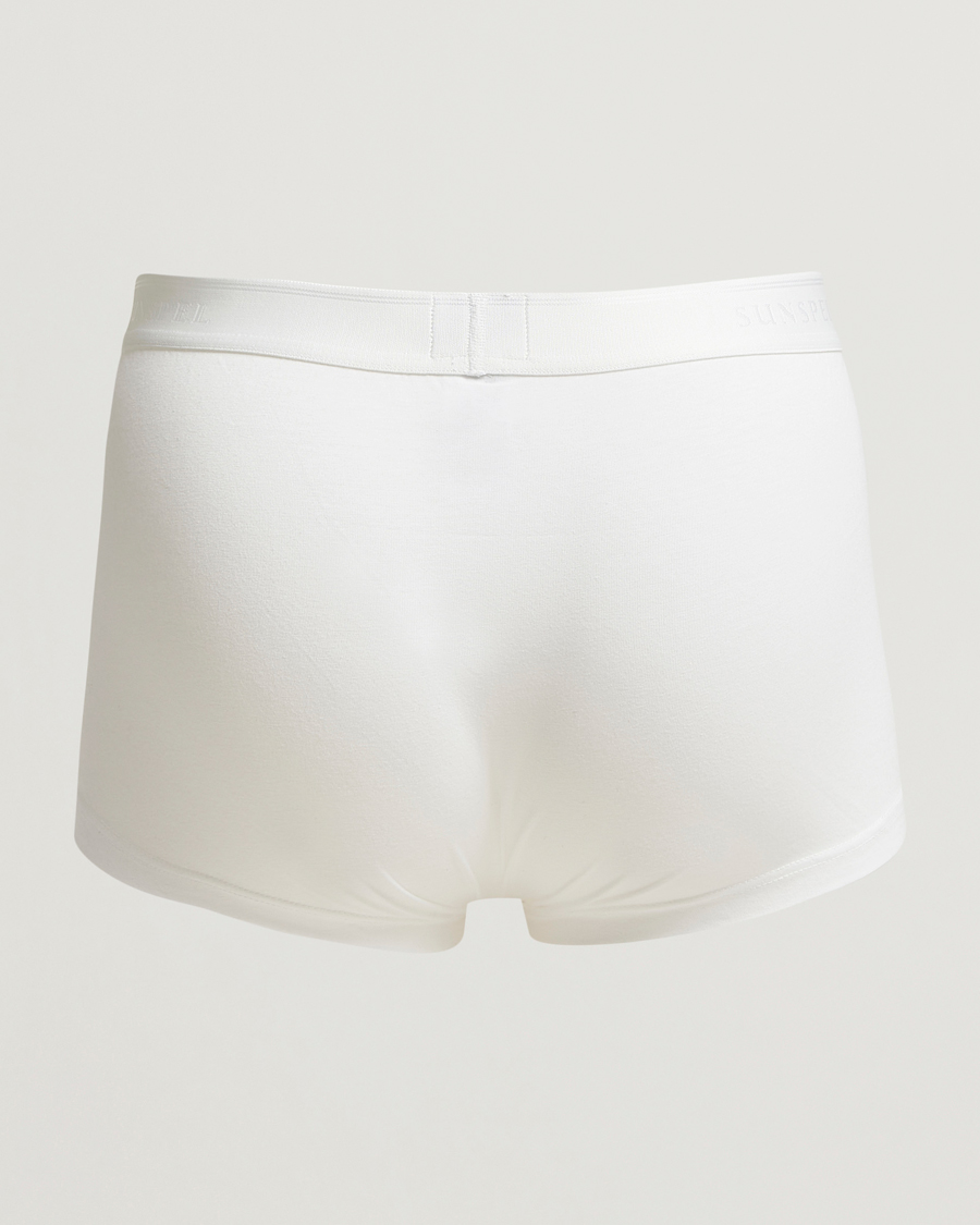 Hombres | Ropa interior y calcetines | Sunspel | 3-Pack Cotton Stretch Trunk White
