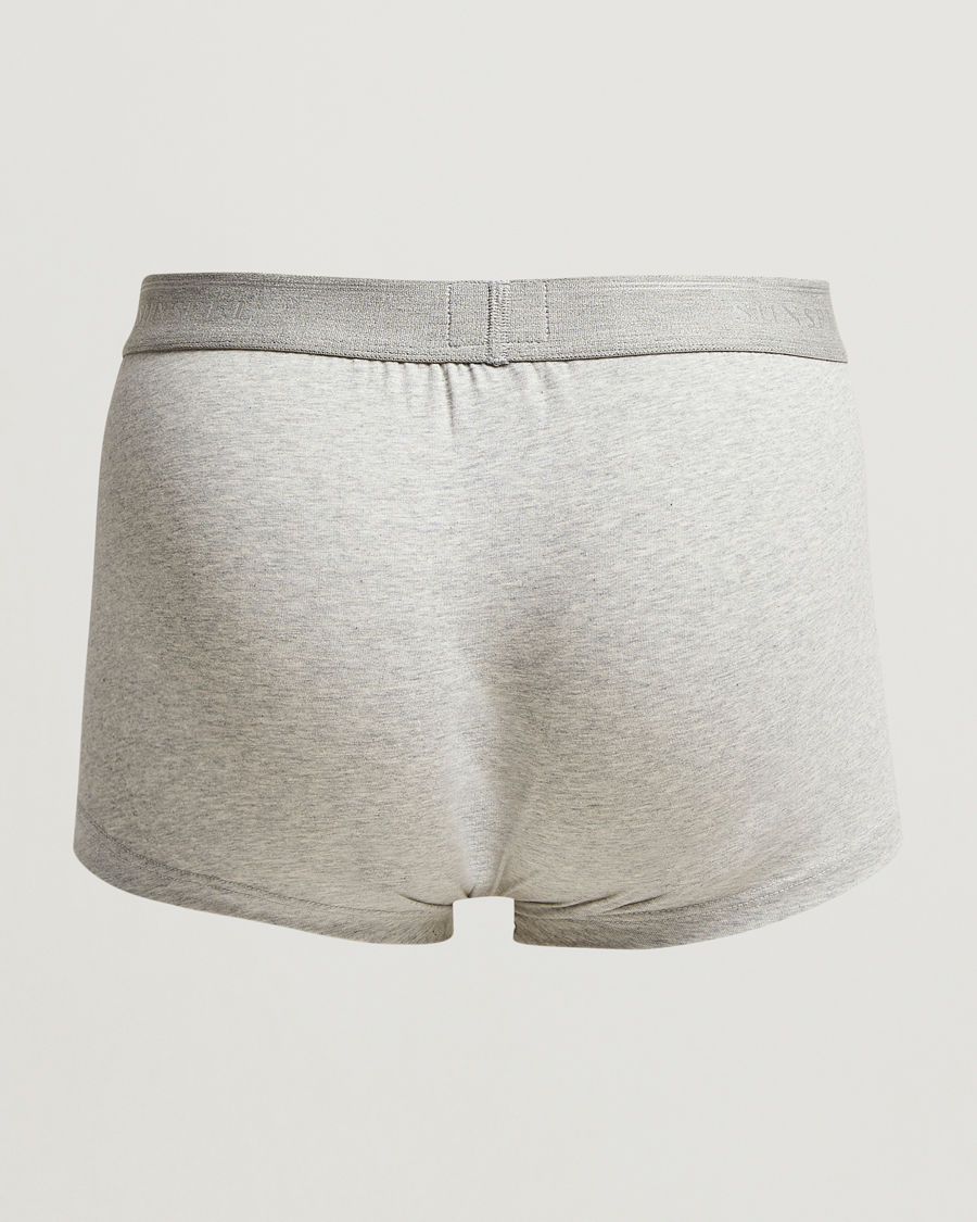 Hombres | Ropa interior y calcetines | Sunspel | 3-Pack Cotton Stretch Trunk Grey