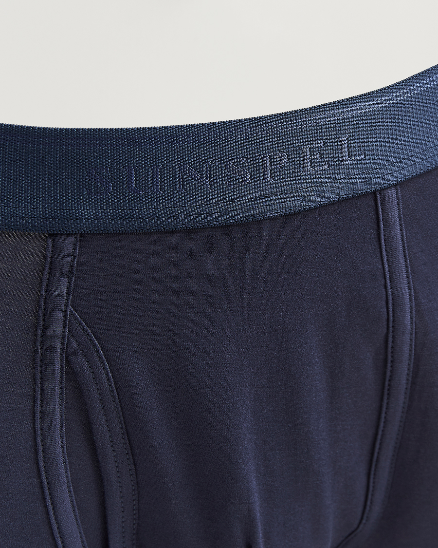 Hombres | Ropa interior y calcetines | Sunspel | Superfine Cotton Trunk Navy