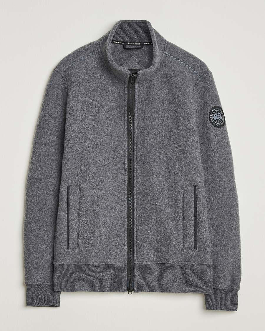 Hombres | Jerséis y prendas de punto | Canada Goose Black Label | Lawson Fleece Jacket Quarry Grey