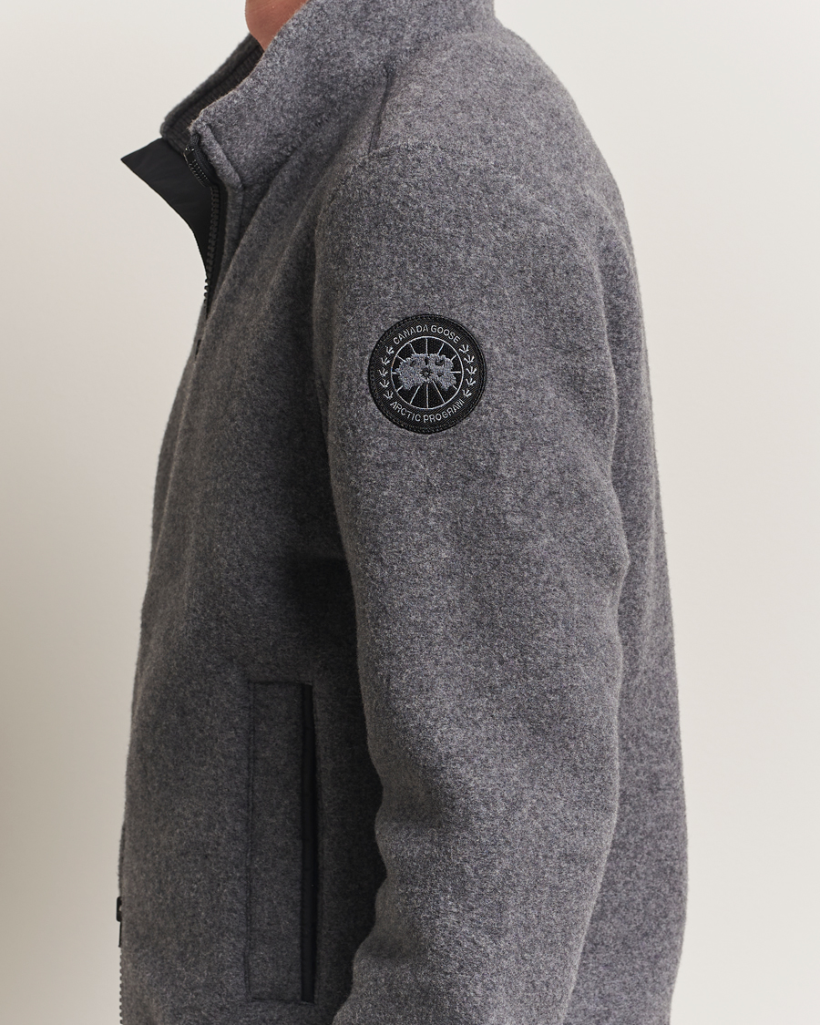 Hombres | Jerséis y prendas de punto | Canada Goose Black Label | Lawson Fleece Jacket Quarry Grey