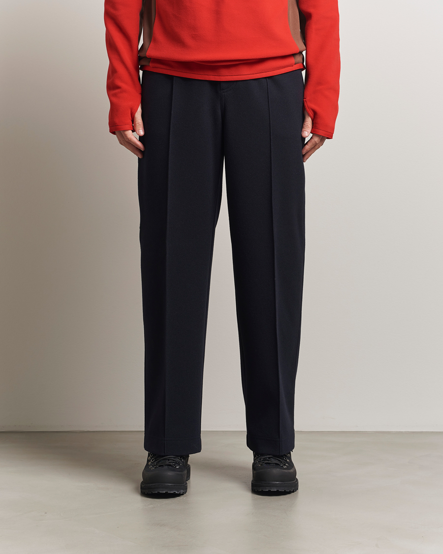 Hombres | Pantalones | Moncler Grenoble | Brushed Cotton Drawstring Pants Navy